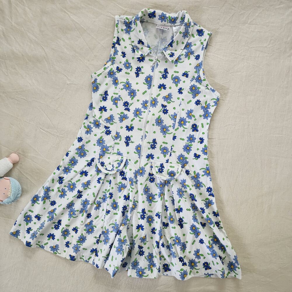 Vintage Floral Romper kids 12/14